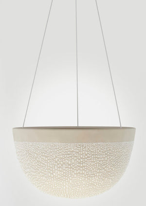 Water Bead White Hanging Planter - Angus & Celeste