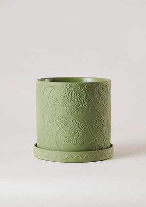 Callista Plant Pot olive - Angus & Celeste