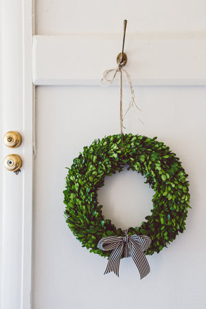 Doors of Berry- Preserved Boxwood Wreaths