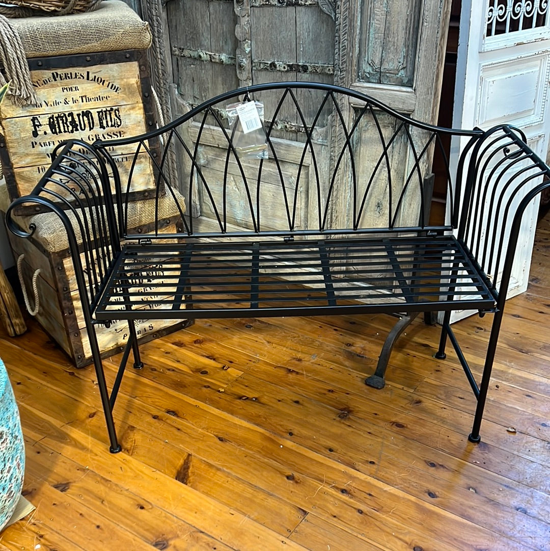 Black garden bench seat best sale