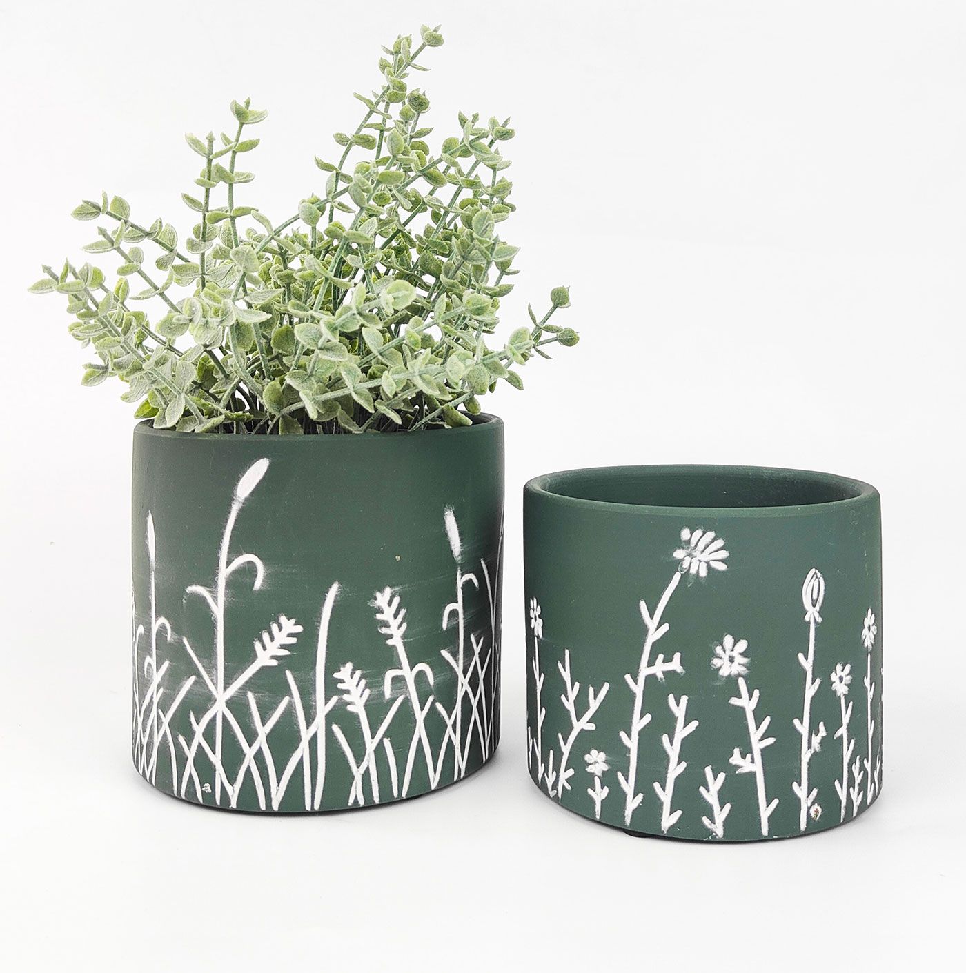 Misty field Pots