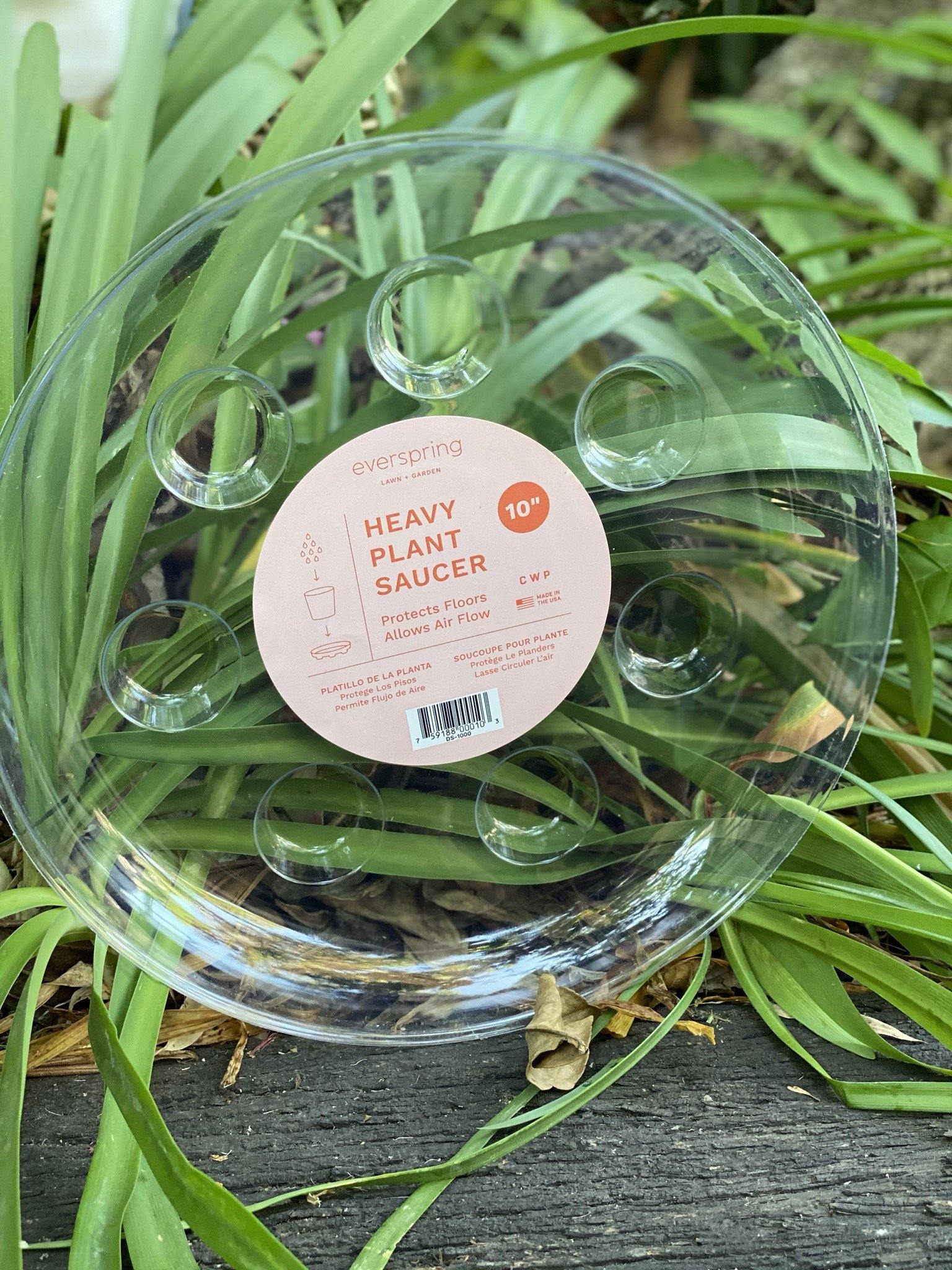 everspring heavy plant saucer Clear vinyl saucer