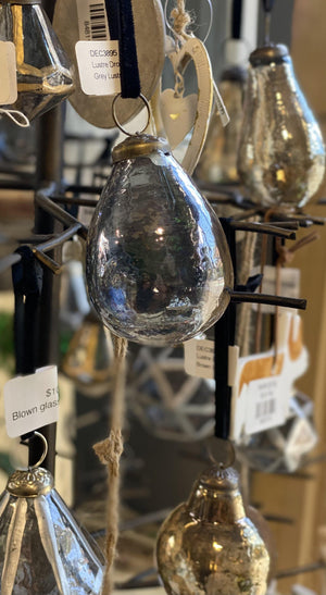 Lustre drop Christmas baubles - That Plant Shop